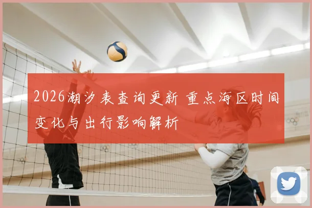 2026潮汐表查询更新 重点海区时间变化与出行影响解析